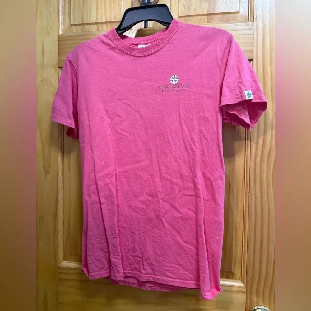 Simply Southern Pink Short Sleeve Tee size S